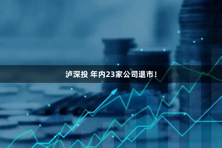 泸深投 年内23家公司退市！